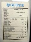 Used Getinge Autoclave, Model GE 6610 AC-1. Stainless steel construction. Internal rated 45psi and Full Vacuum at 300 degrees F. Jacket rated for 45 psi and Full Vacuum at 300 degrees F. With control...