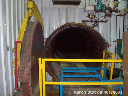 Unused-Used: Autoclave manufactured by Irwin Steel Fabricators. ID is 78", carbon steel shell length is 20'. Pressure rating is 100 psi. Single manually operated, rapid open with horizontal swing. In...