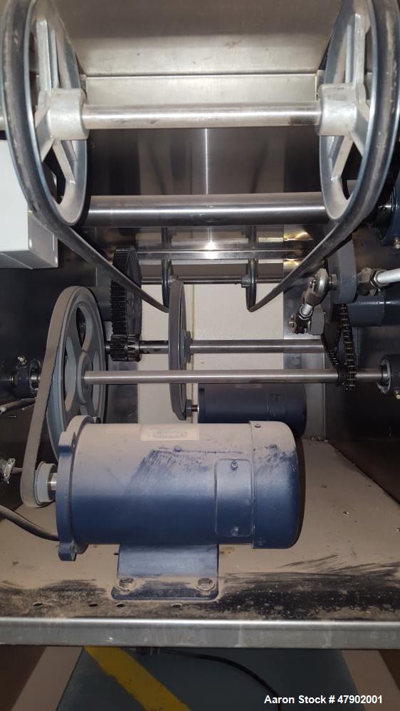 Used Magna Mixer Co. Handy "V" Cookie Depositer, Model 17V-SX3-G. 1750 dozen wire-cut uniform cookies per hour. (2) variable speed controllers, one of for pan speed and product spacing, one for contr...