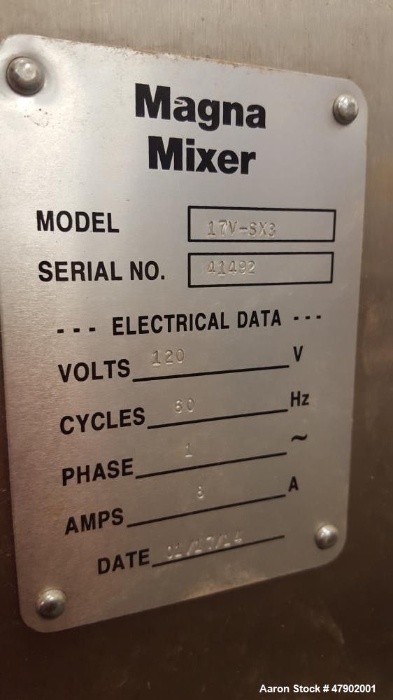 Used Magna Mixer Co. Handy "V" Cookie Depositer, Model 17V-SX3-G. 1750 dozen wire-cut uniform cookies per hour. (2) variable speed controllers, one of for pan speed and product spacing, one for contr...
