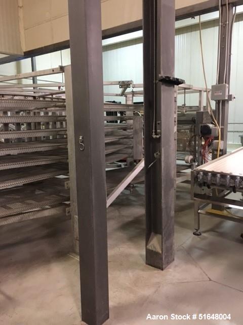 Used LJ White Model 23040 Spiral Cooling Conveyor – 20' Diameter, 5 Revolutions