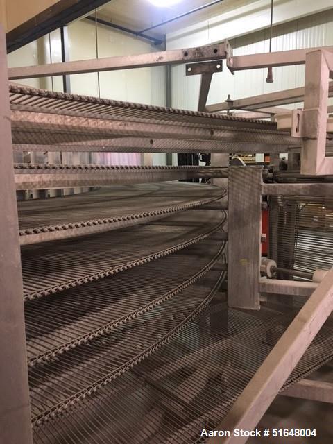 Used LJ White Model 23040 Spiral Cooling Conveyor – 20' Diameter, 5 Revolutions