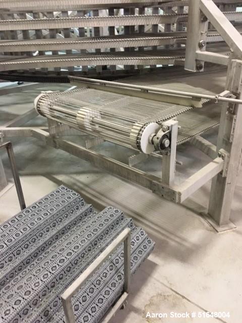 Used LJ White Model 23040 Spiral Cooling Conveyor – 20' Diameter, 5 Revolutions
