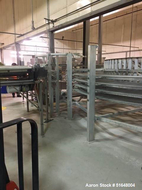 Used LJ White Model 23040 Spiral Cooling Conveyor – 20' Diameter, 5 Revolutions