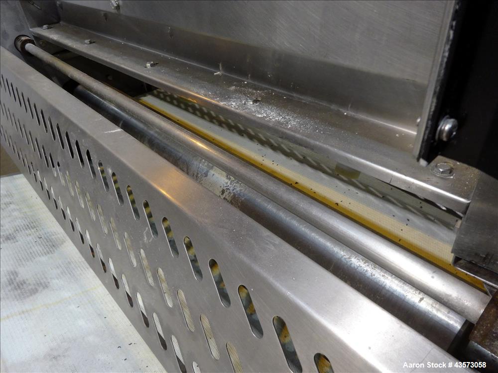 Used- Gauging Roller, 48" Wide, Stainless Steel Construction.