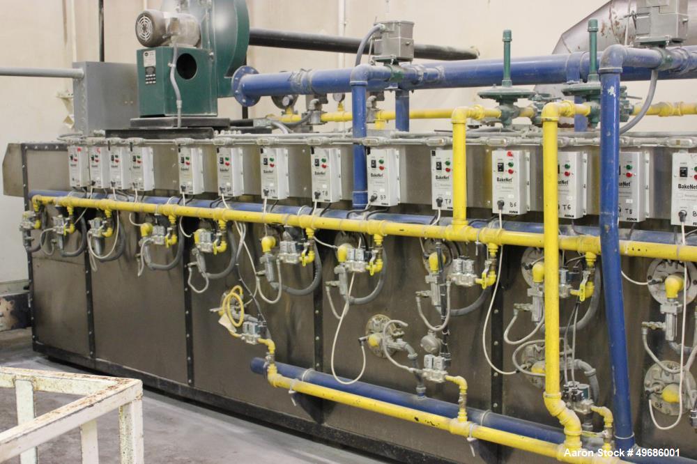 Used Orel Bakery Equipment Pita Bread Oven, Model P Tunnel Oven. In Feed, Transfer Conveyor gas Flat Bread/Pita Oven. Continuous Feed. Dimensions: 30' x 9' x 9'. Control Panel: 30" wide x 12" deep x ...