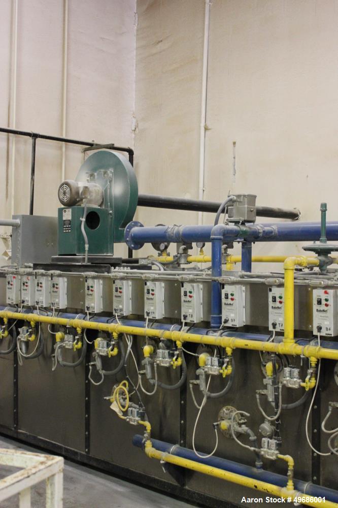 Used Orel Bakery Equipment Pita Bread Oven, Model P Tunnel Oven. In Feed, Transfer Conveyor gas Flat Bread/Pita Oven. Continuous Feed. Dimensions: 30' x 9' x 9'. Control Panel: 30" wide x 12" deep x ...