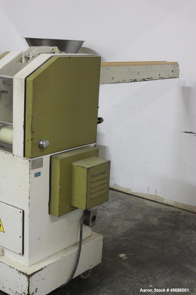 Used Orel Bakery Equipment Pita Bread Oven, Model P Tunnel Oven. In Feed, Transfer Conveyor gas Flat Bread/Pita Oven. Continuous Feed. Dimensions: 30' x 9' x 9'. Control Panel: 30" wide x 12" deep x ...