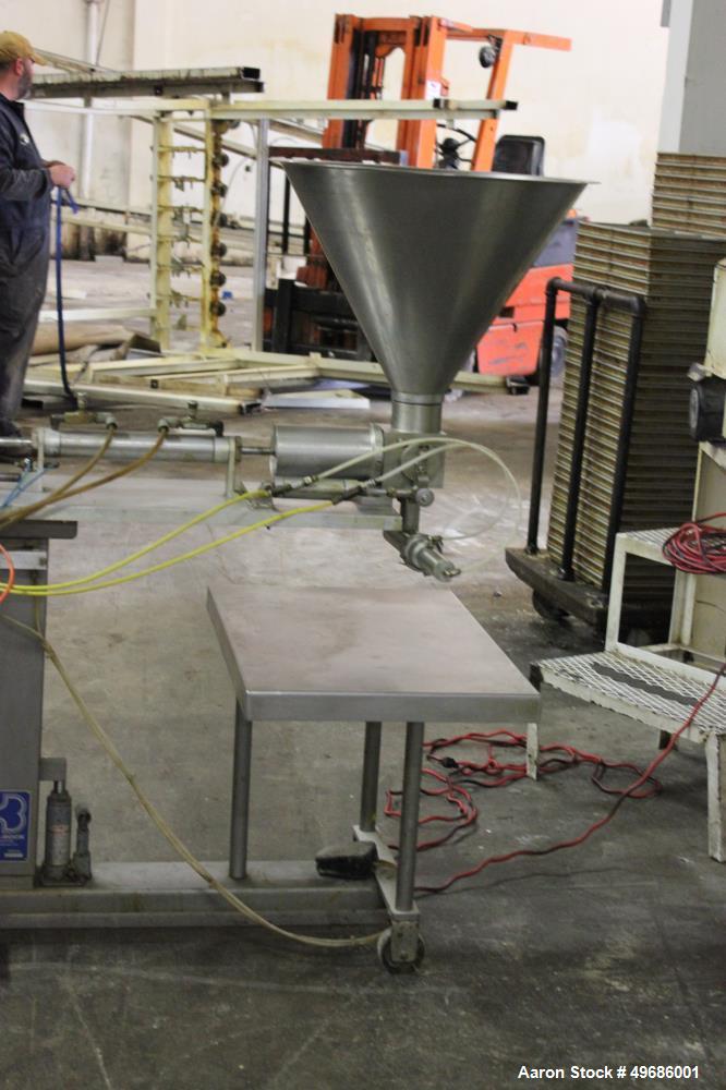 Used Orel Bakery Equipment Pita Bread Oven, Model P Tunnel Oven. In Feed, Transfer Conveyor gas Flat Bread/Pita Oven. Continuous Feed. Dimensions: 30' x 9' x 9'. Control Panel: 30" wide x 12" deep x ...
