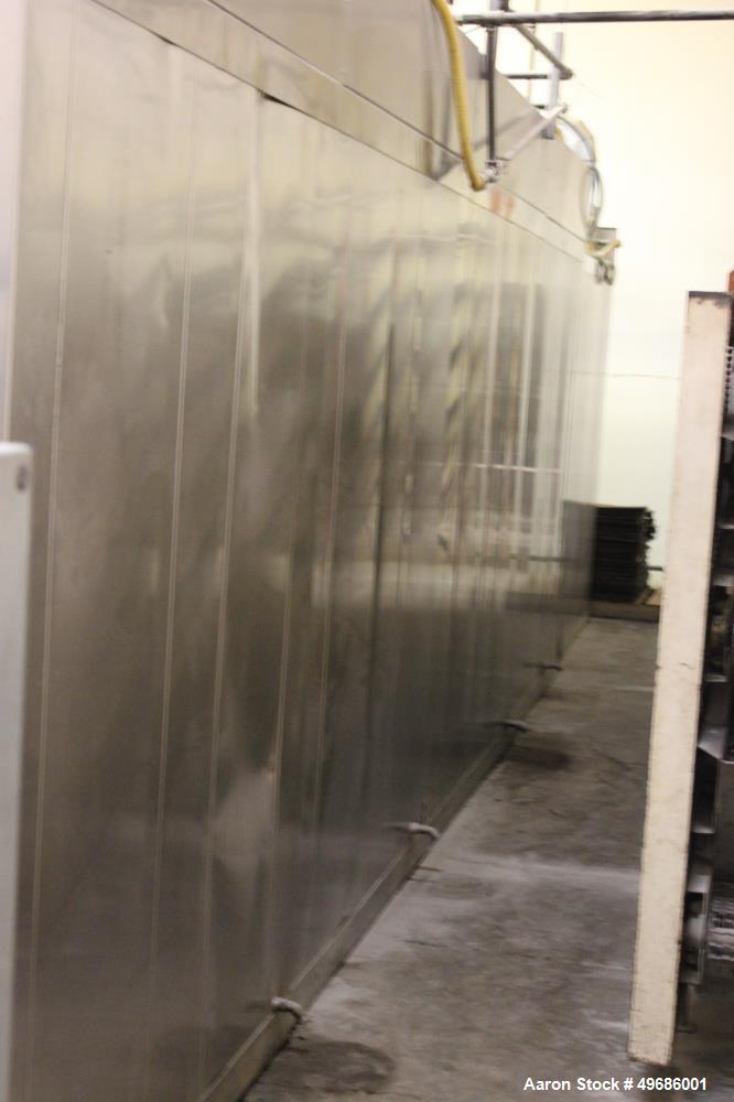 Used Orel Bakery Equipment Pita Bread Oven, Model P Tunnel Oven. In Feed, Transfer Conveyor gas Flat Bread/Pita Oven. Continuous Feed. Dimensions: 30' x 9' x 9'. Control Panel: 30" wide x 12" deep x ...