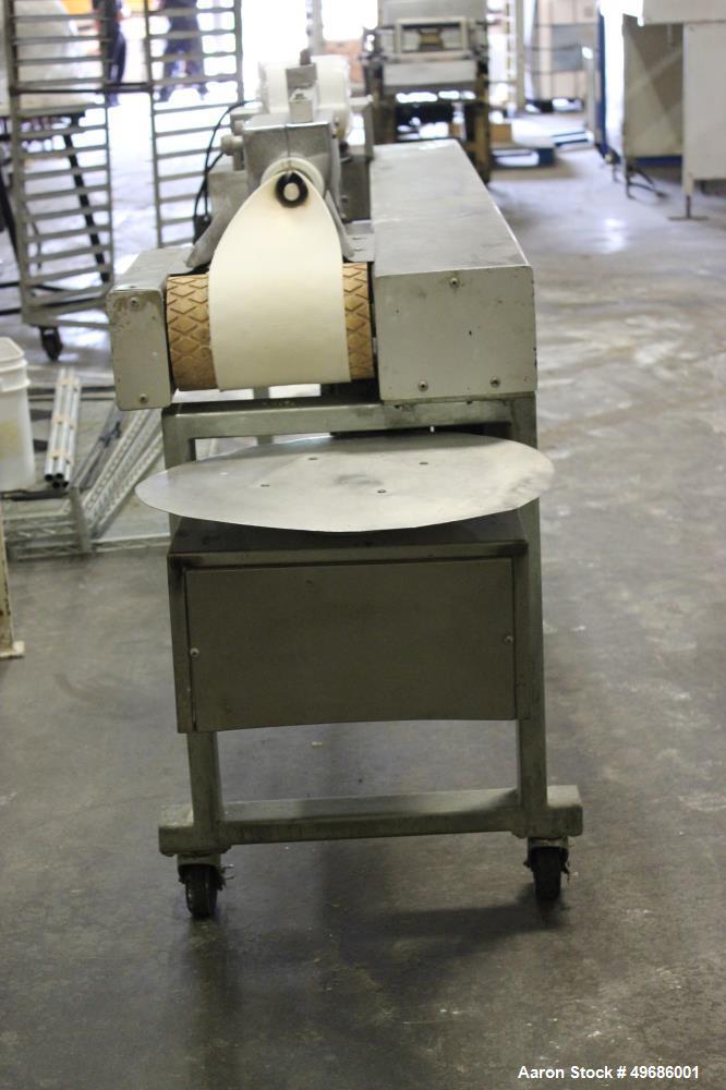 Used Orel Bakery Equipment Pita Bread Oven, Model P Tunnel Oven. In Feed, Transfer Conveyor gas Flat Bread/Pita Oven. Continuous Feed. Dimensions: 30' x 9' x 9'. Control Panel: 30" wide x 12" deep x ...