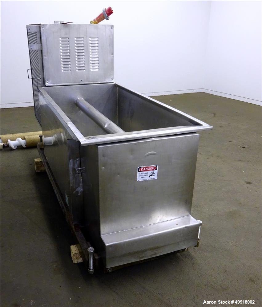 Used- Stainless Steel Dual Auger Dough Pump.