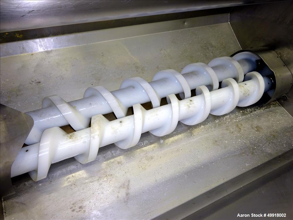 Used Stainless Steel Dual Auger Dough Pump.