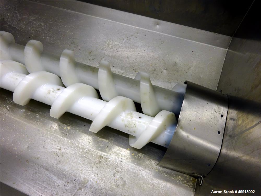 Used Stainless Steel Dual Auger Dough Pump.