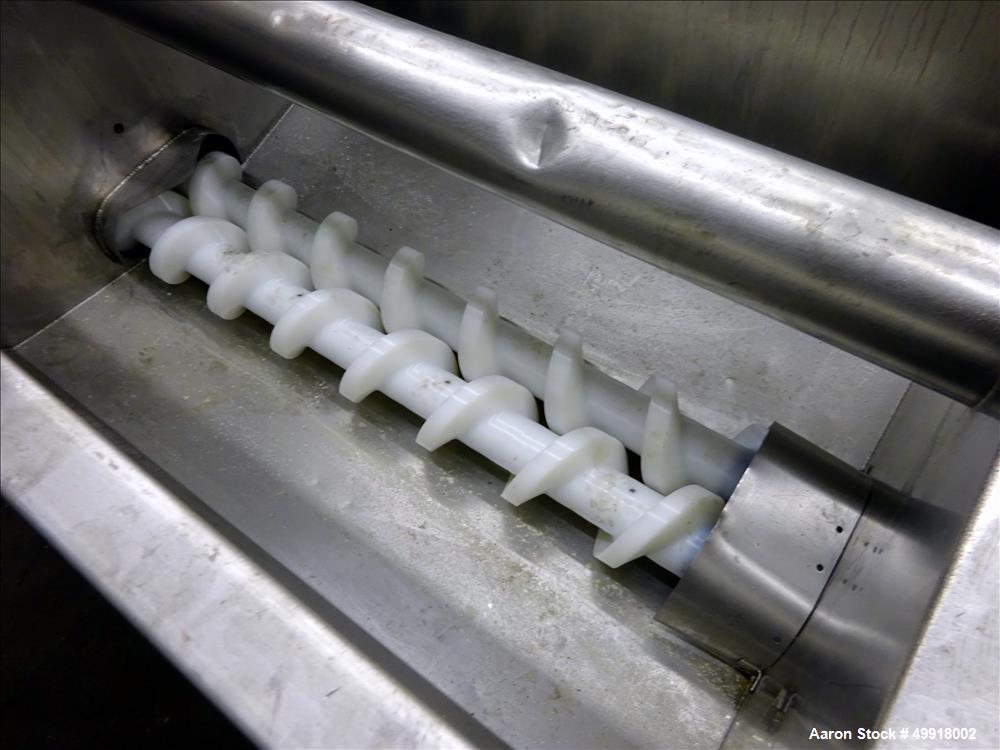 Used Stainless Steel Dual Auger Dough Pump.