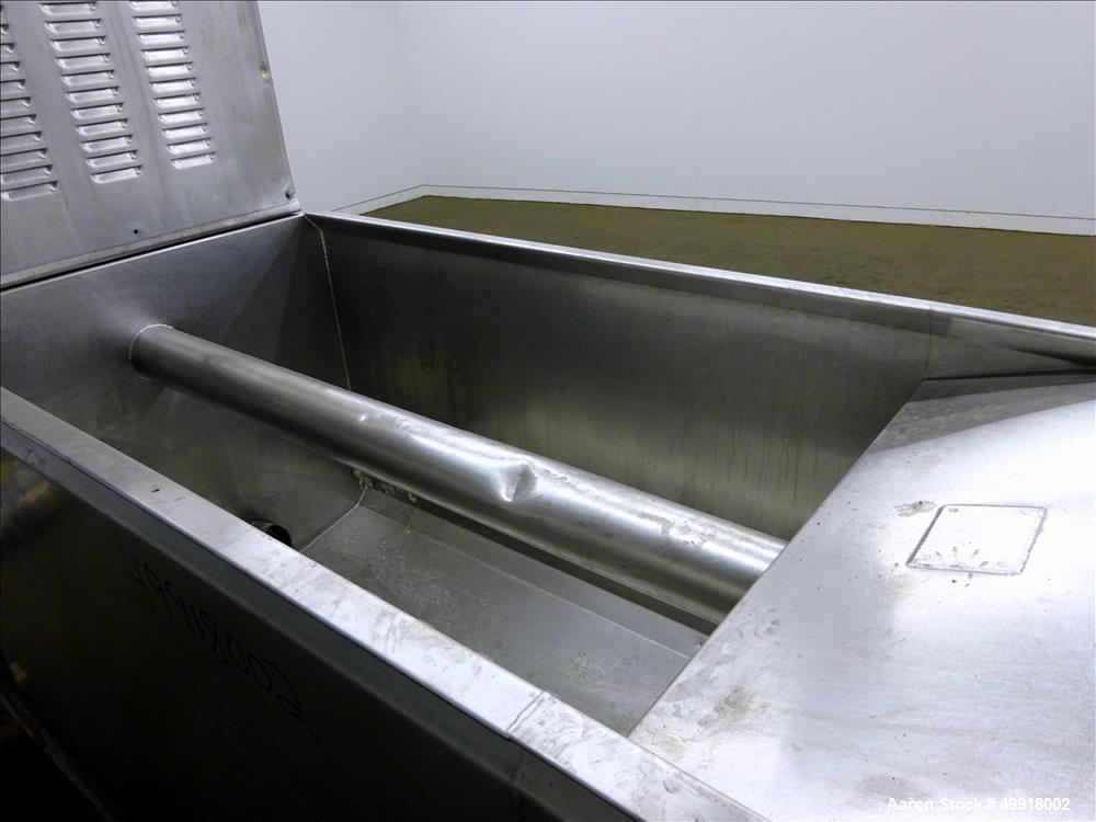 Used Stainless Steel Dual Auger Dough Pump.