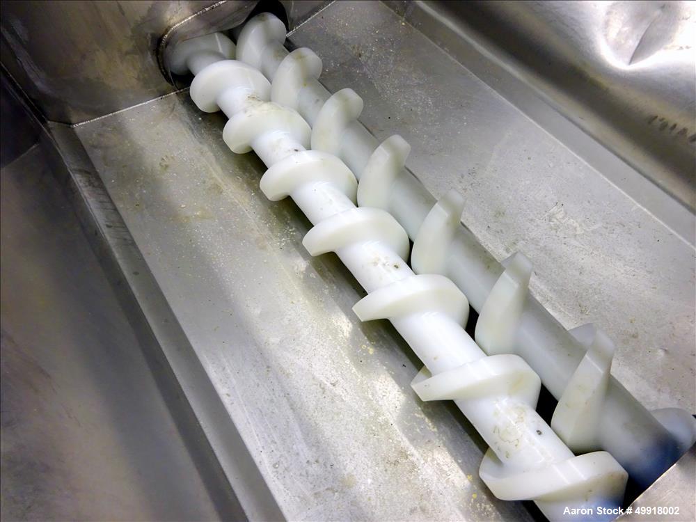 Used Stainless Steel Dual Auger Dough Pump.