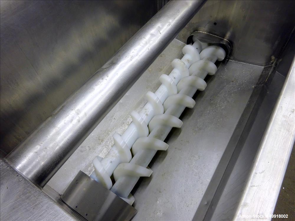 Used Stainless Steel Dual Auger Dough Pump.