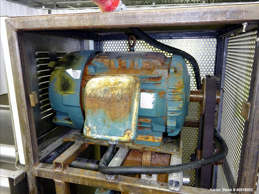 Used- Stainless Steel Dual Auger Dough Pump.