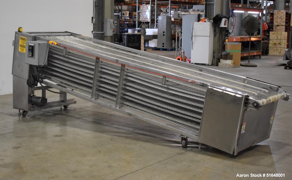 Used- Superior Food Machinery Tortilla Cooling Conveyor. 5-Tier. Wire mesh conveyor 36" wide. Driven by a 1hp, 3/60/208-230/...