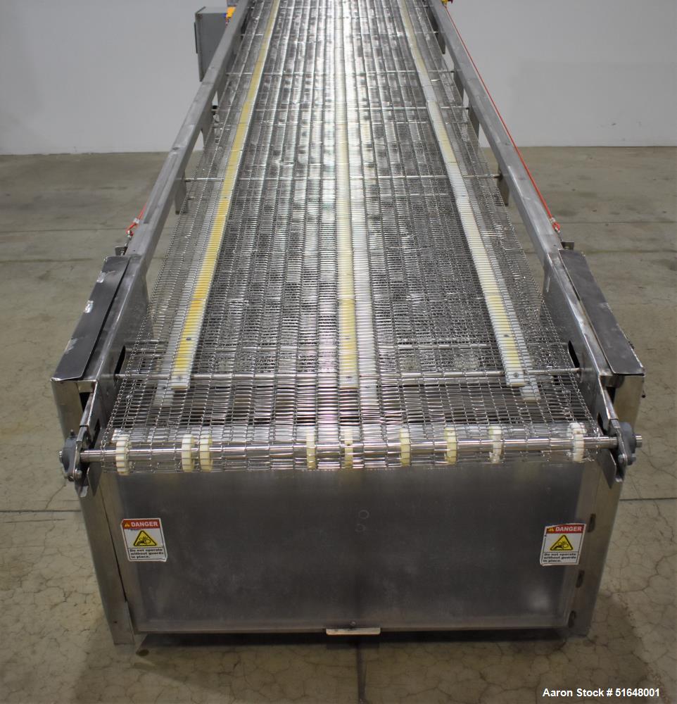 Used- Superior Food Machinery Tortilla Cooling Conveyor. 5-Tier. Wire mesh conveyor 36" wide. Driven by a 1hp, 3/60/208-230/...