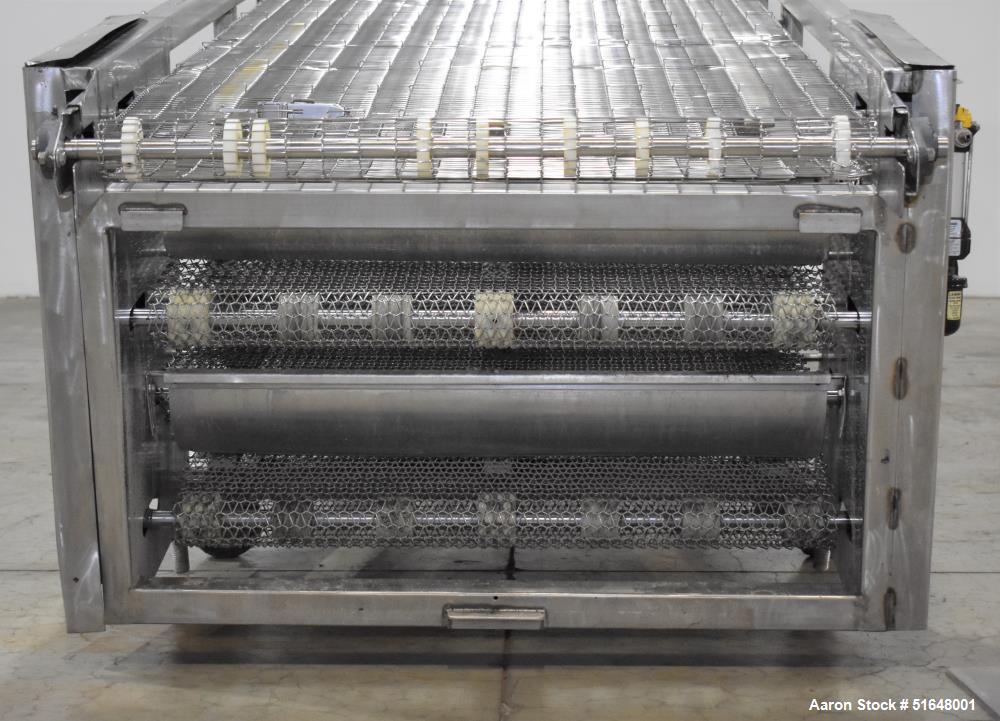 Used Superior Food Machinery Tortilla Cooling Conveyor. 5-Tier. Wire mesh conveyor 36" wide. Driven by a 1hp, 3/60/208-230/460 volt, 1725 rpm gear motor. Control panel with Allen Bradley Powerflex 4....