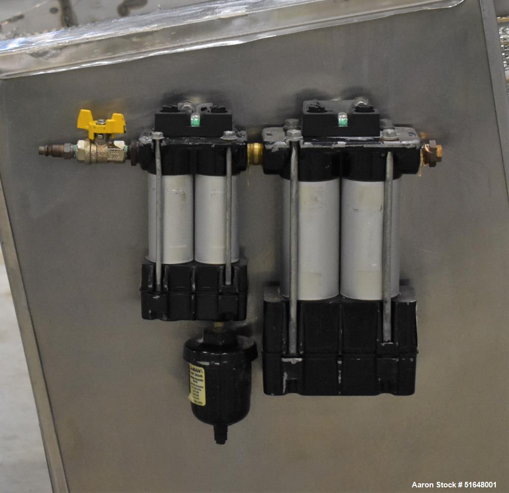 Used Superior Food Machinery Tortilla Cooling Conveyor. 5-Tier. Wire mesh conveyor 36" wide. Driven by a 1hp, 3/60/208-230/460 volt, 1725 rpm gear motor. Control panel with Allen Bradley Powerflex 4....