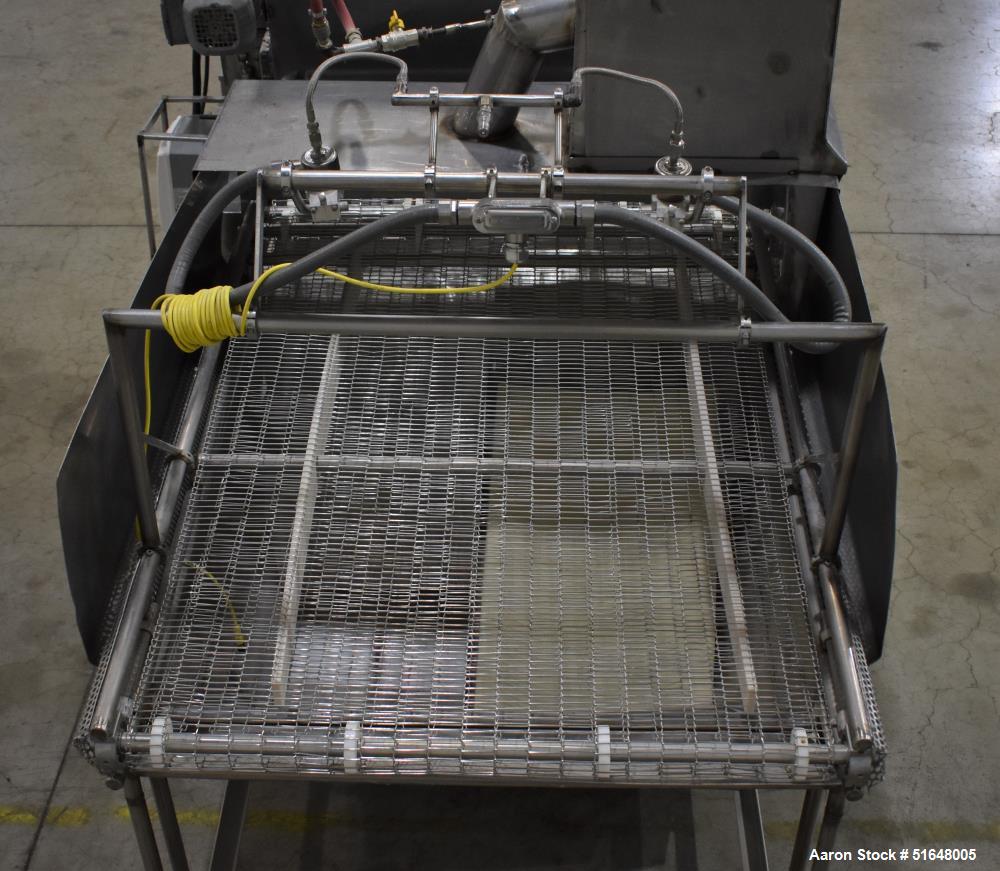 Industrial Dry Ingredient Spreader - Martin E-Z Spreader, Spray Nozzles, Wire Belt