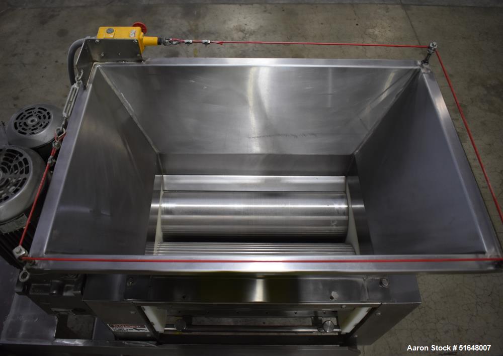 Used Dough 3 Roll Extruder / PreSheeter. Approx