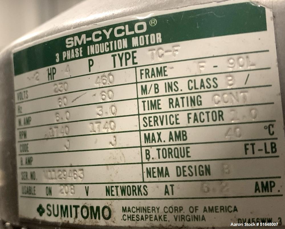 Used Dough 3 Roll Extruder / Pre-Sheeter. Approximate 24" wide rolls. (2) Smooth rolls, (1) grooved roll. Grooved roll driven by a 5hp gear motor, 23.6 output rpm. Top inlet hopper, no cover. Control...