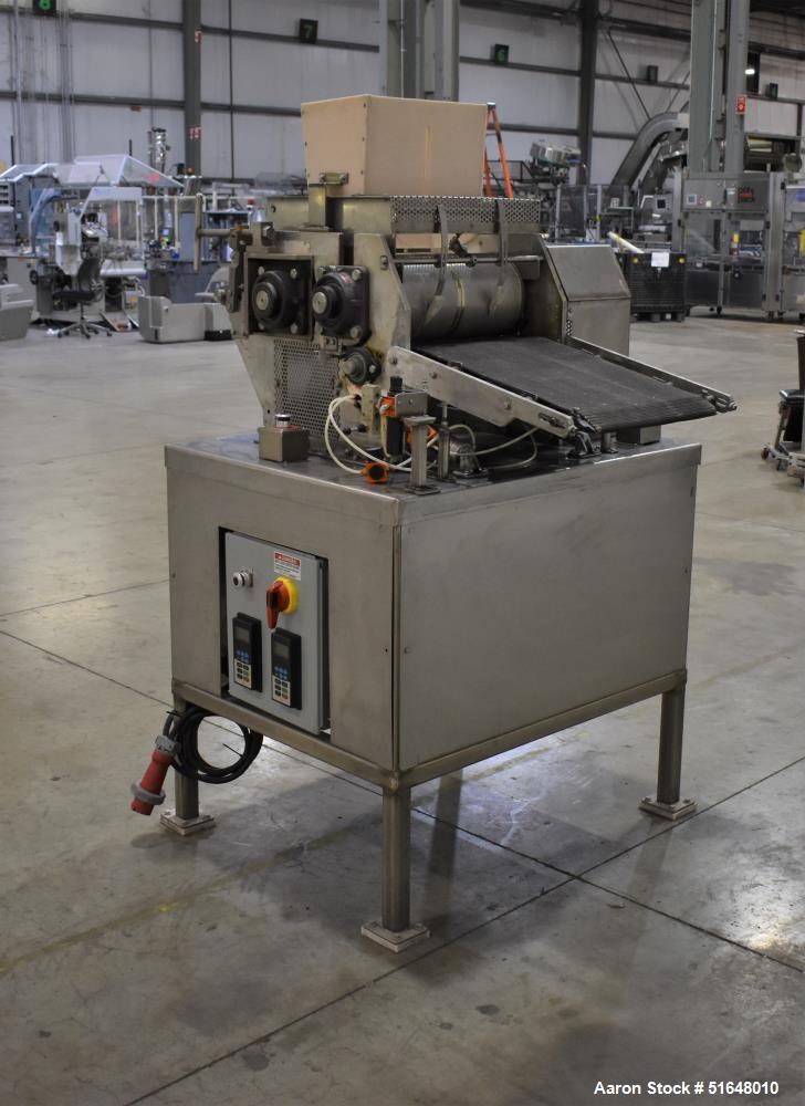 Used- Dough Extruder/Sheeter with Rotary Docking/Cutter Roller