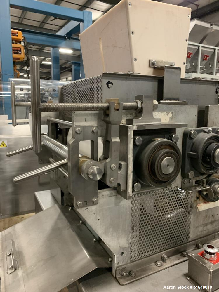 Used- Dough Extruder/Sheeter with Rotary Docking/Cutter Roller