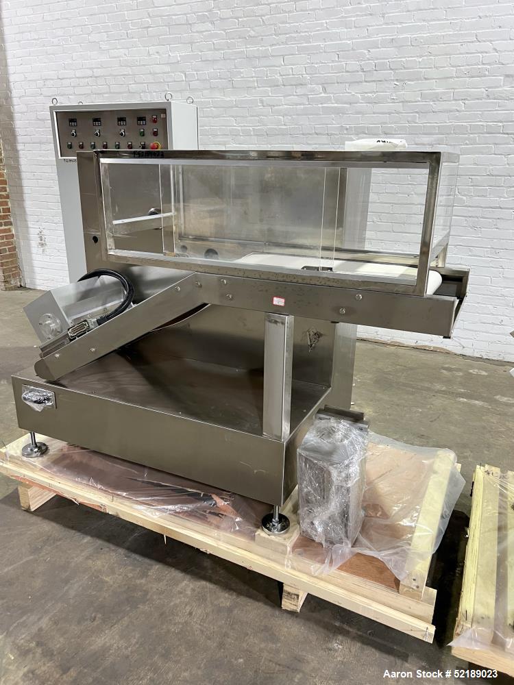 Used- Loynds 300 mm Wide Rolling & Scoring Line. Designed to make chiclets. Consisting of model GFL Dual Twin Screw Extruder...