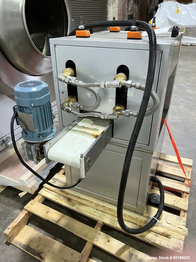 Used- Loynds 300 mm Wide Rolling & Scoring Line. Designed to make chiclets. Consisting of model GFL Dual Twin Screw Extruder...