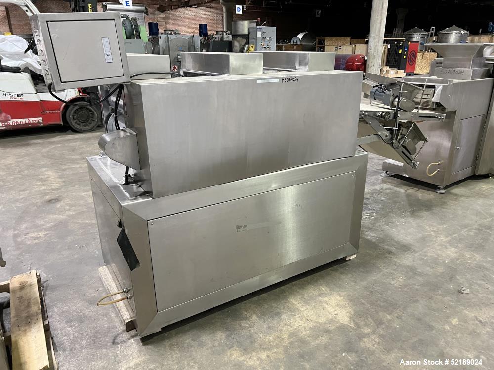 Used- Shangha Target 11" Rolling & Scoring Line. Designed to make chiclets. Consisting of: Twin Screw extruder with 5" diame...