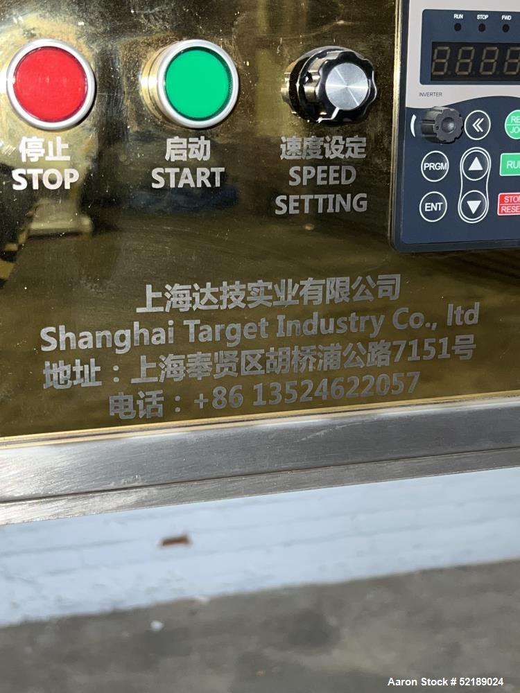 Used- Shangha Target 11" Rolling & Scoring Line. Designed to make chiclets. Consisting of: Twin Screw extruder with 5" diame...