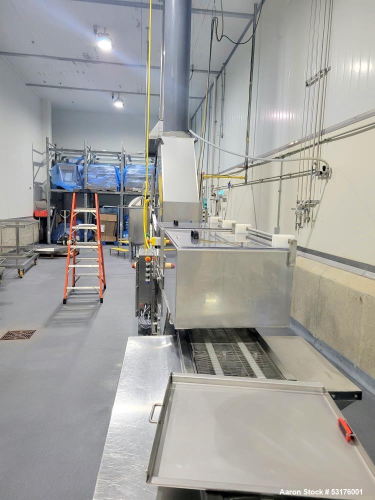 Used Industrial Crepe Production Line – 6' Crepe Wheel, 19' Conveyor, 7.5HP Drive