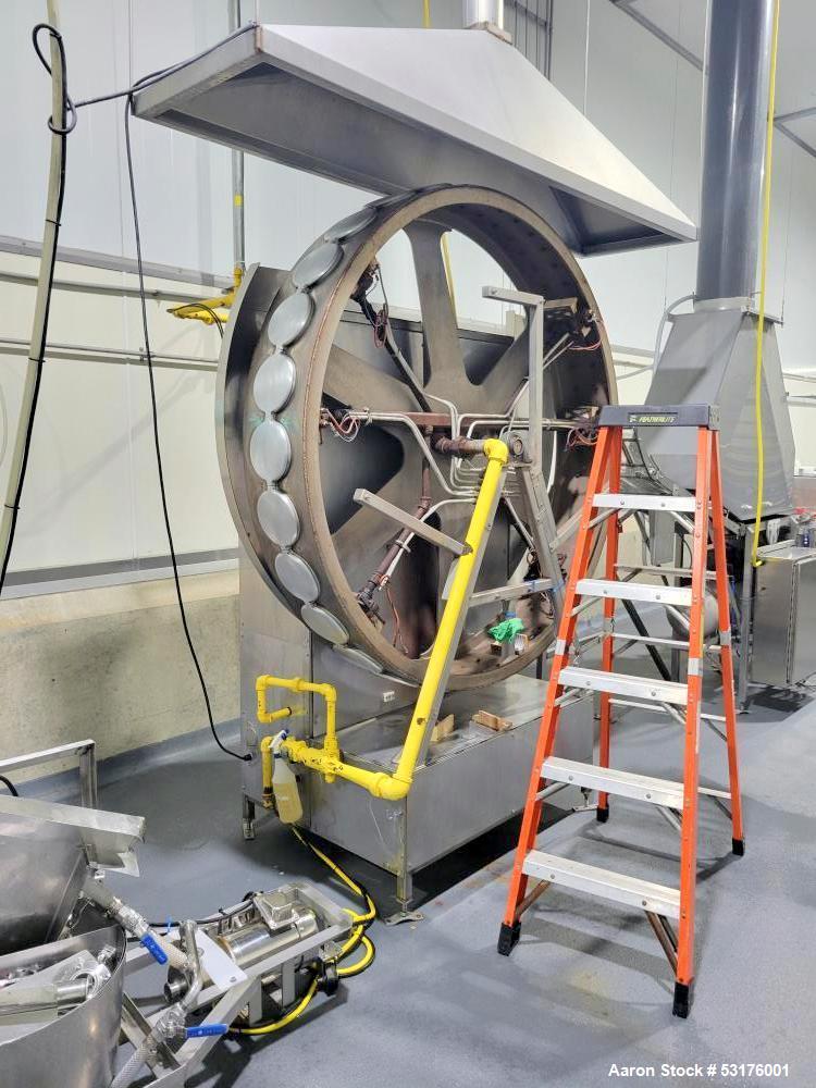 Used Industrial Crepe Production Line – 6' Crepe Wheel, 19' Conveyor, 7.5HP Drive