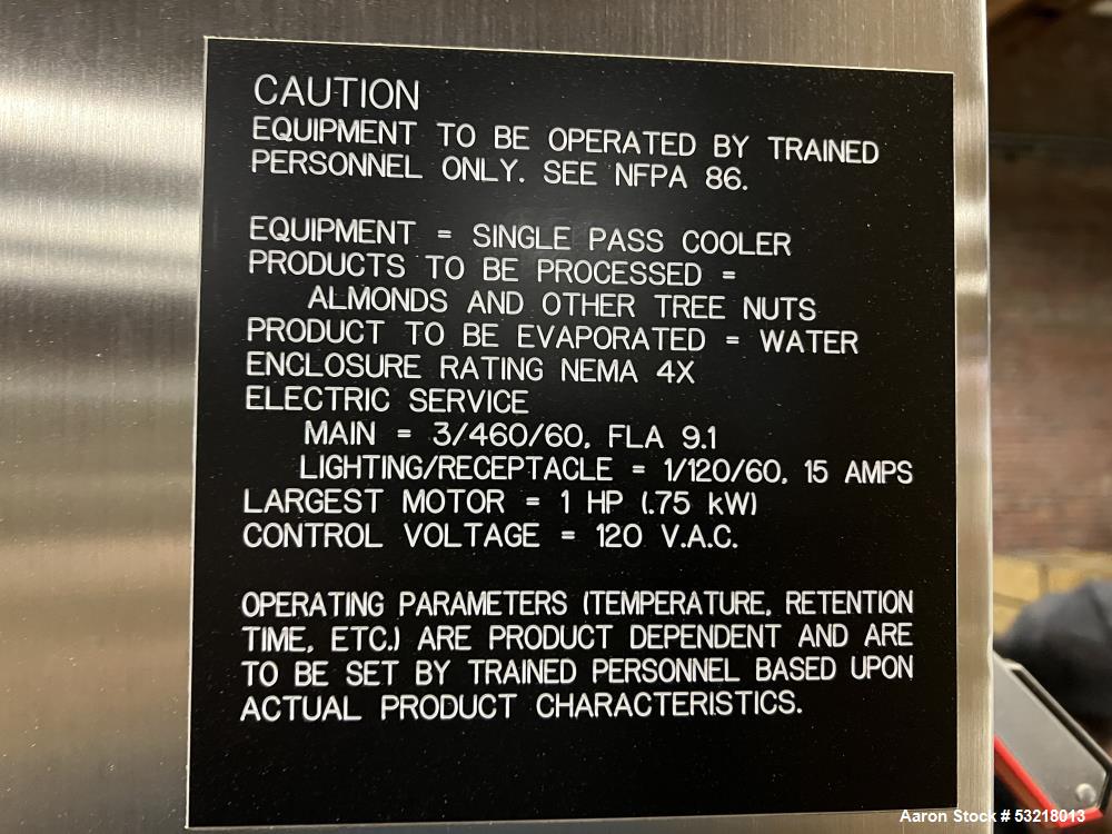 Buhler AeroTemp T M Cooling Conveyor, Model C1 120-32-XXC