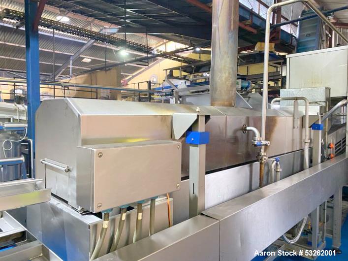 Used Kuipers Pellet Frying Line. Consists of: pellet feed and dosing system; Vibratory tray; Used-oil storage tank; Fresh oil supply tank