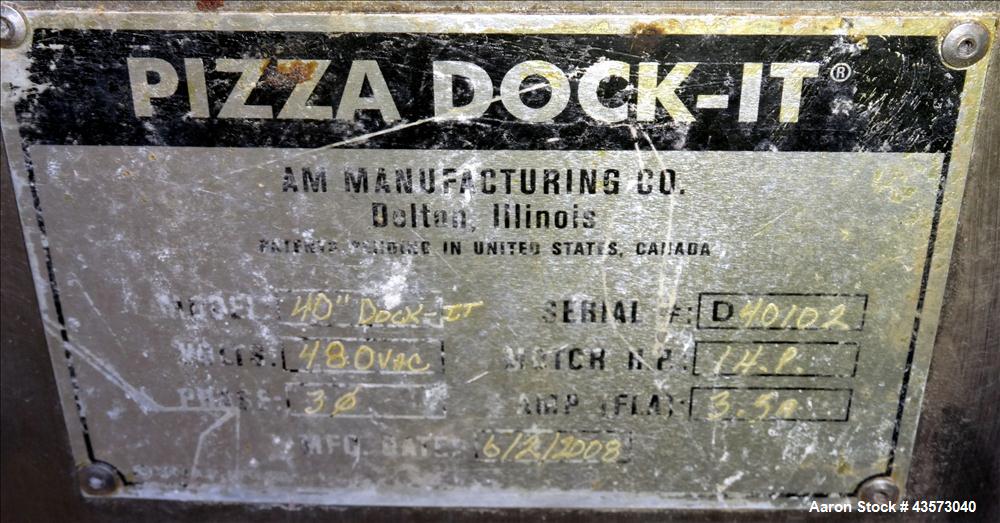 Used- 40" Manufacturing Model Dock-It Pizza Crust Docker