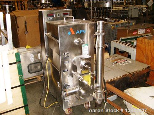 Used- APV/Crepaco Fruit Feeder, Model G-9755. All stainless steel construction, on casters.