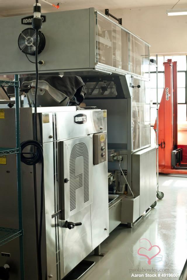 Used Adamatic ADR2 Bread Line with Proofer and Glimek Sheeter.