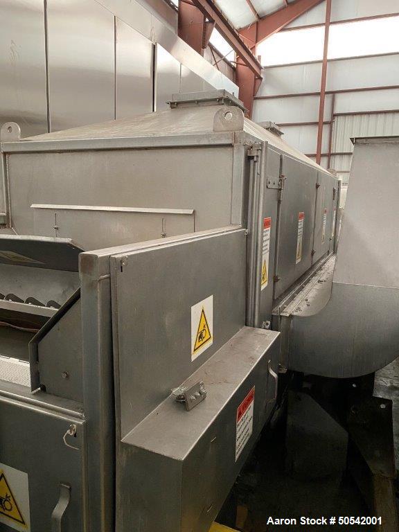 Used- Aeroglide Model FBU24-25-RGX-IDFB Fluid Bed Dryer. Guar Gum