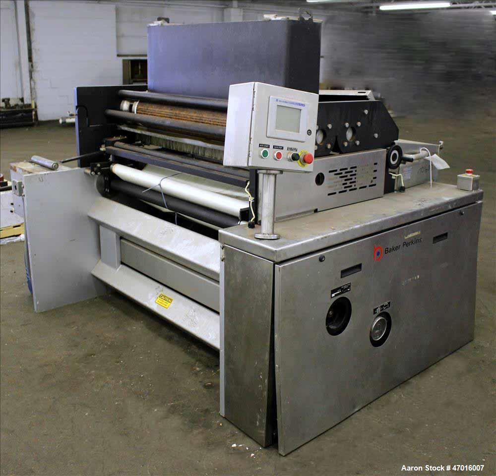 Used Baker Perkins SM World Wirecut Cookie Cutter Machine, 48" Width.