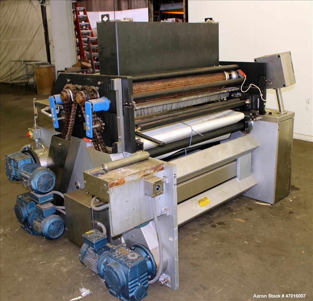 Used Baker Perkins SM World Wirecut Cookie Cutter Machine, 48" Width.