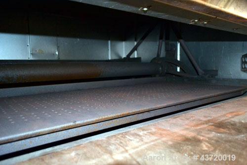 Used Baxter Revolving Tray Oven, Model OV850G-12A.  Natural gas fired, 150,000 BTU.  (4) Approximately 58" wide x 26" deep carbon steel trays, manual front door with (2) windows, approximate 12" open...