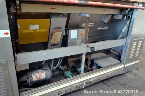 Used Baxter Revolving Tray Oven, Model OV850G-12A.  Natural gas fired, 150,000 BTU.  (4) Approximately 58" wide x 26" deep carbon steel trays, manual front door with (2) windows, approximate 12" open...