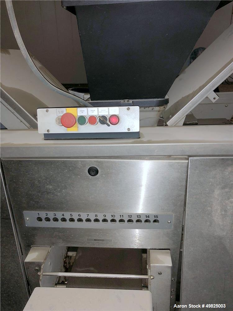 Used- Benier Bread Line. Capacity 3,000 dough pieces per hour. Dough weight 5 pocket divider range from 140 to 800 grams. Li...