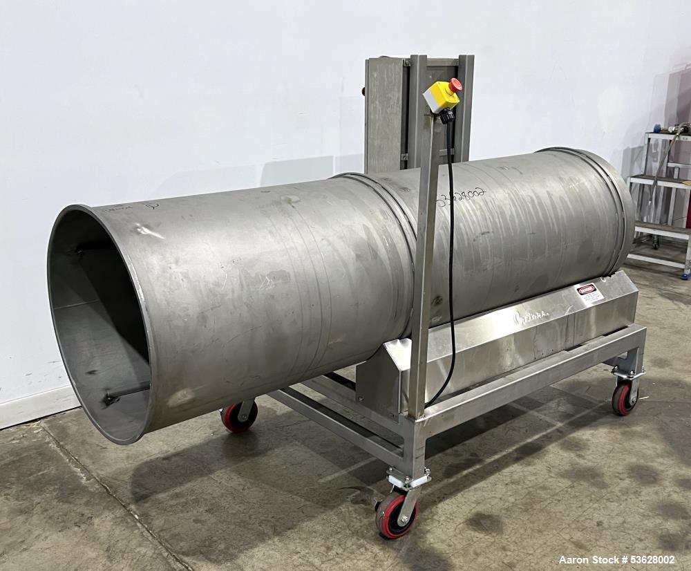 Used Cretors / Flo-Thru Model FTSC200-Q2R-PPOM-X Savory Coater - Stainless Steel Coating Drum - 24" x 82"